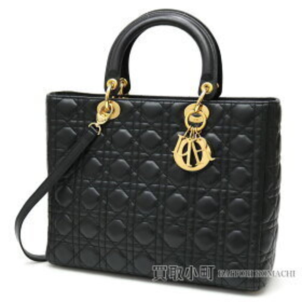 Christian Dior Lady Classic Bag lambskin tote cannage stitch quilted shoulder